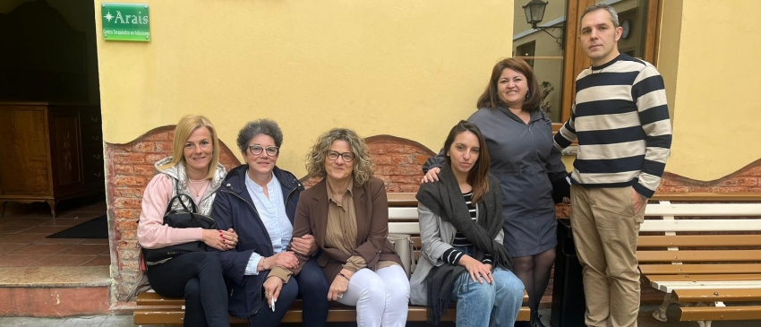 Representantes de las entidades de UNAD en Asturias, tras su última reunión