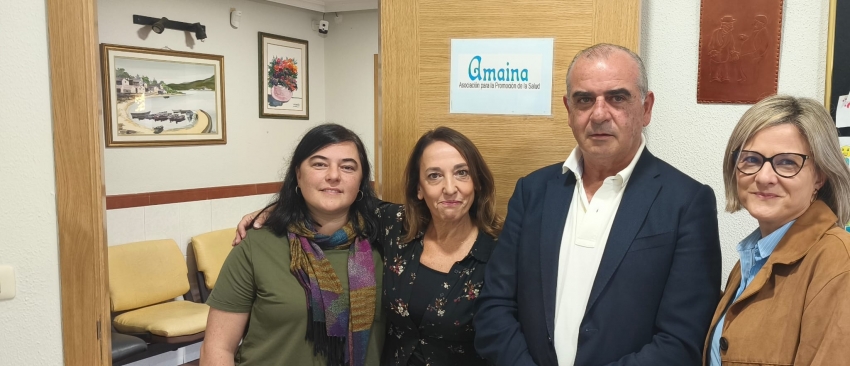 Visita de UNAD a la sede de la entidad viguesa Amaina